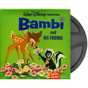 Walt Disney Bambi & His Friends Sound Colour Super 8 Cine Film 200ft - Picture 1 of 4