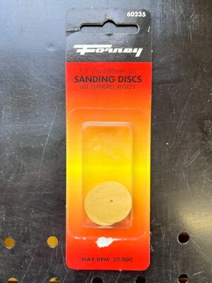 Forney 7/8" DIA. Medium Grit Sanding Discs - Image 1 of 2