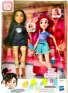 Hasbro Disney Ralph Breaks The Internet Comfy Princesses Pocahontas & Ariel Doll - Picture 1 of 2