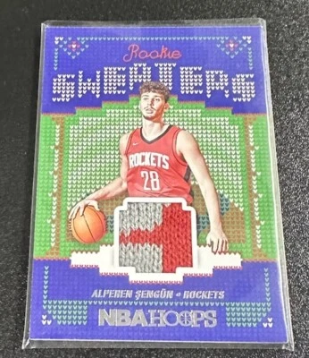 Alperen Sengun 2021-22 Panini NBA Hoops Winter ROOKIE SWEATERS Relic #RSW-AS - Image 1 of 4