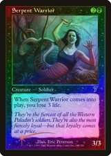 Serpent Warrior FOIL 7th Edition NM Black Common MAGIC GATHERING CARD ABUGames