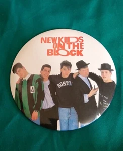 Vintage New Kids On The Block NKOTB 6" Button /Pin Group - Picture 1 of 5