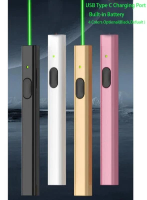 Green Laser Pointer Mini Pen USB C Rechargeable Light Visible Beam Torches - Image 1 of 4