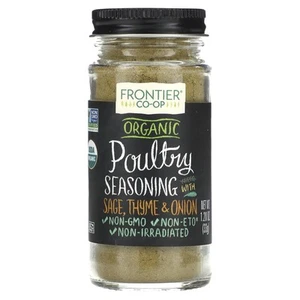 Frontier Poultry Seasoning Certified Organic, Salt-Free Blend, 1.2-Ounce Bottle - Picture 1 of 2