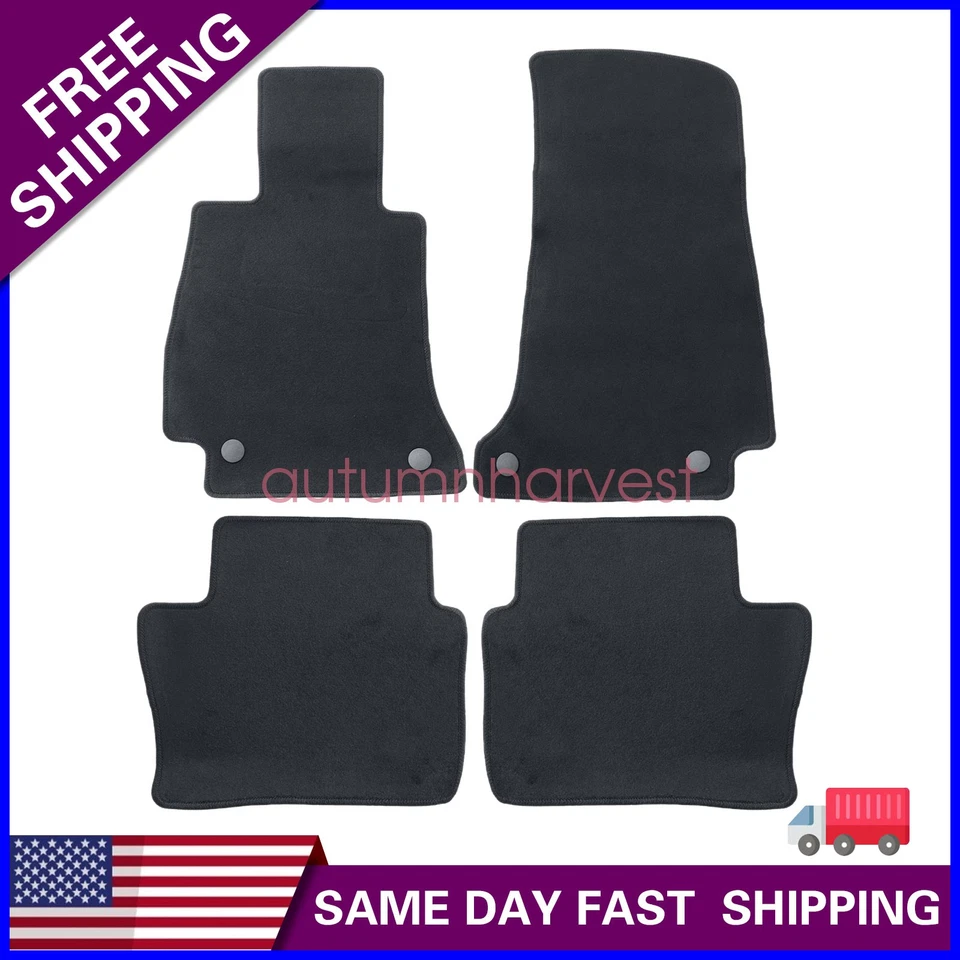 4 piezas alfombrillas de terciopelo de repuesto para Mercedes-Benz Clase CLS 2011-2018 Foto 1 de 4