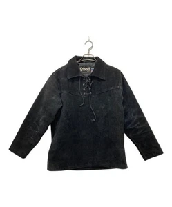 Schott Biker Suede Pullover Jacket/Made In Usa - Picture 1 of 8