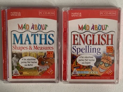 PC CD-Rom~Mad About MATHS~Shapes & Measures and Mad About ENGLISH~Spelling~7-11 - Image 1 of 4