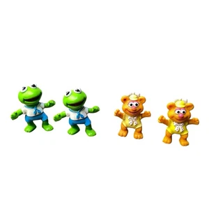 Lote de 4 Muppet Babies Fozzie & Kermit 1986 Figura PVC Juguete McDonalds De Colección - Imagen 1 de 6