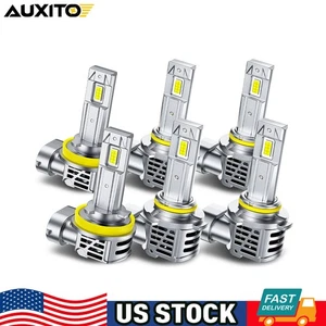 AUXITO Canbus H11 9005 9006 LED Headlight Super Bright Bulbs Kit High/Low Beam - Picture 1 of 10