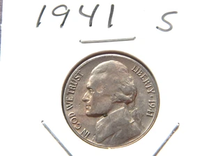Jefferson Nickel 1941 (S) - Imagen 1 de 2