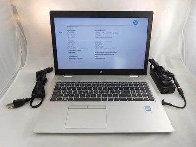 HP ProBook 650 G5 Laptop i5-8265U 1.6GHz 16GB 256GB SSD DVDRW No OS 15.6" - Image 1 of 4