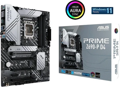 ASUS Prime Z690-P D4 LGA 1700 (Intel® 12th&13th Gen) ATX motherboard - Image 1 of 4