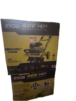 RYOBI 40V Brushless 16in. Front Tine Tiller with Battery & Charger New (RY40730) - Image 1 of 4