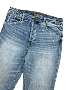 Kut From Kloth Jeans Women Sz 12 Rosa Crop Vtg Straight Leg Button Fly High Rise - Picture 1 of 10