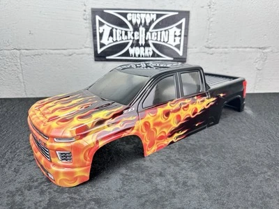 CUSTOM PAINTED RC TRUCK BODY ARRMA KRATON 6S TRAXXAS E-REVO T/E MAXX SILVERADO - Image 1 of 4