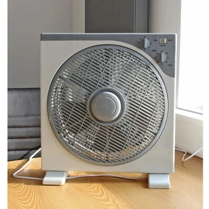 12" Box Fan 3 Speed Oscillating Desk Air Cooler 360° Rotation Powerful Home - Picture 1 of 9