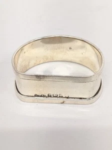 Silver Napkin Ring Henry Griffith & Sons Ltd Hallmarked Birmingham 1935 11g - Picture 1 of 6