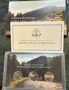 2006 Westward Journey Nickel Series Coin Set, 3 coins P D S, US Mint w/OGP & COA - Picture 1 of 10