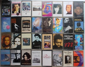 32x 1980s ROCK POP SOUL CASSETTE TAPES JOB LOT BUNDLE MIXED CONDITIONS - Picture 1 of 5