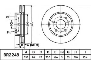Bendix Ultimate Brake Rotor for Porsche Cayenne 92A 4.8L PETROL M48 2012 - 2014 - Picture 1 of 1