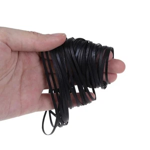100PCS 3mm Flat Rubber Belts Assorted Lengths for Cassette Tape Drives DVD Pl... - Picture 1 of 9