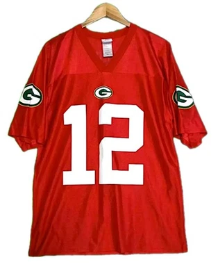 Green Bay Packers Aaron Rodgers Jersey Men's Size Medium Red NFL Team Apparel - Image 1 of 4