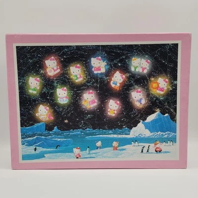 Hello Kitty 1000 Piece Jigsaw Puzzle Rare Sanrio Zodiac Signs Astrology Snow - Изображение 1 из 4