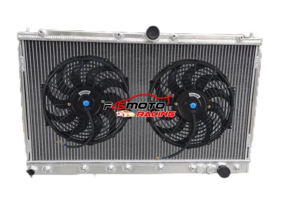 Radiador + ventiladores para 1991-1996 1995 Dodge Stealth 1991-1999 Mitsubishi 3000GT MT Foto 1 de 4