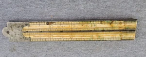 Antiker Stanley Nr. 87 Elfenbein und Deutsch Silber 4-fach 2 Fuß Zimmermannslineal - Bild 1 von 3