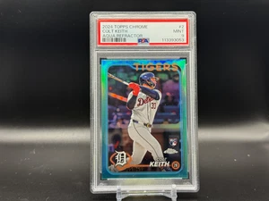 2024 Topps Chrome Colt Keith Aqua Refractor #2 099/199 PSA 9 - Detroit Tigers - Picture 1 of 2