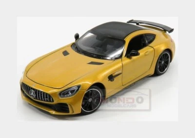 1:24 WELLY Mercedes Benz Gt-R Amg V8 Biturbo 2017 Yellow WE24081Y - Immagine 1 di 2