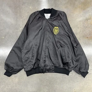 Vintage 90s Harrell Sports Fugitive Recovery Agent Nylon Snap Button Jacket XXL - Picture 1 of 6