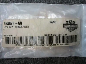 Harley Davidson OEM Windshield Hex Key 58057-89 - Picture 1 of 2