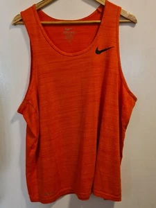 Nike Dri Fit Running Tank Top XL Orange Men Shirt Muskelshirt - Bild 1 von 3