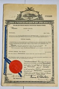 Original 1929 official US patent document for VEHICLE BRAKES by Arthur Morris - Picture 1 of 4