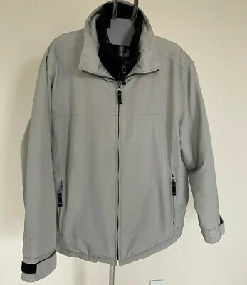 Sonoma L 码男式浅灰色羊毛衬里冬季滑雪夹克外套白色 — 第 1/4 张图片