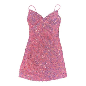 Neu Hot Girl Heavy Industry Glitzer Straps Kleid weiblich Sommer Taille Gr. S - Bild 1 von 3