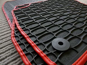 $$ Tappetini in Gomma per Smart Fortwo 450 + Bordo ECOPELLE + Tappetini in Gomma + NUOVI - Foto 1 di 4