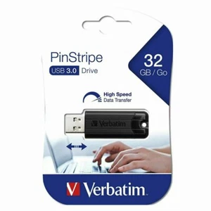 Clef usb 32go Verbatim cle usb 32 go Store N Go Pinstripe USB 3.0 - Photo 1/3