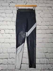 Koral Black Silver Shimmer Appeal Energy High Rise Leggings Size S - Picture 1 of 9