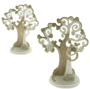 BOMBONIERA MATRIMONIO ANNIVERSARIO NOZZE COPPIA SPOSI ALBERO DELLA VITA 2 ASS - Picture 1 of 2