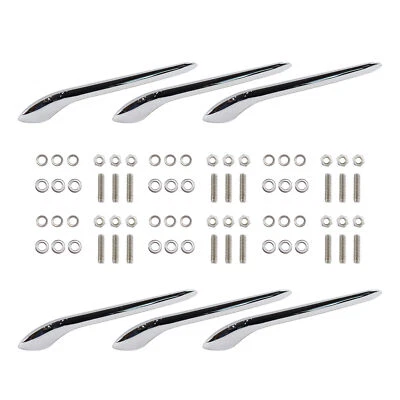 6 Pcs 9 1/4" Fender Side Molding Trim Chrome For 1952-1954 Mercury Monterey Foto 1 de 4