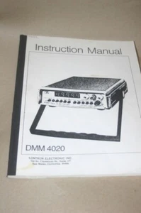 Kontron Multimeters Operating Operator's Users Guide DMM 4020 DMM4020 - Picture 1 of 1