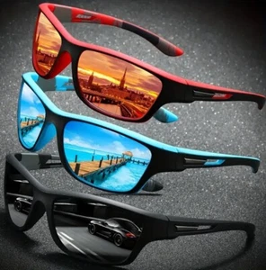 Polarized Sunglasses Men Outdoor Sports Driving Fishing Trendy Shades Running - Picture 1 of 17