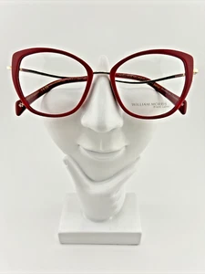 William Morris Black Label Annabelle Eyeglasses Frames Red C3 51-17-140 - Picture 1 of 6