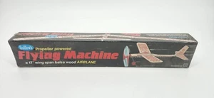 NEW Guillow's Flying Machine Propeller Powered 17" Wing Span Balsa - Picture 1 of 11