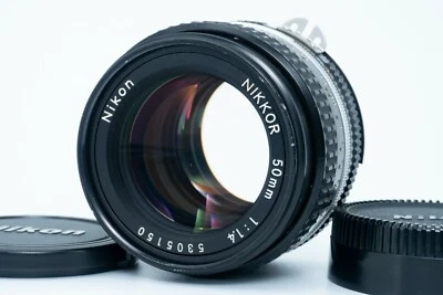 [Quase em perfeito estado] Lente Nikon Ai-s Nikkor 50mm Ais f/1.4 MF padrão do Japão - Imagem 1 de 4