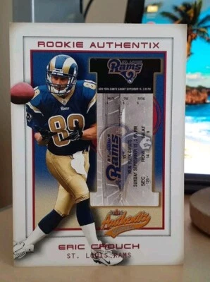 2002 Eric Crouch 0732/1250 AUTHENTIX #131 Rookie RC NEBRASKA CORNHUSKERS HEISMAN - Image 1 of 2