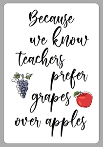 Teacher Wine Bottle Labels School Thank You End of Term Fun Arty Drink Stickers - Picture 1 of 1