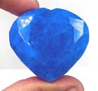 Incroyable forme de cœur 221,60 ct pierre précieuse lâche saphir bleu africain certifiée ASS